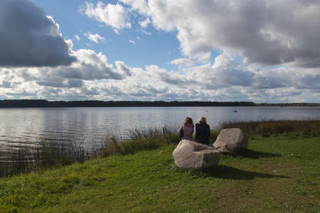Norway Noth lakeの写真素材