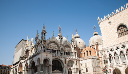 Venice Italy city on waterの写真素材