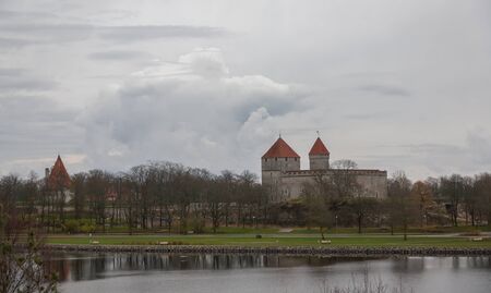 old Castle Saaremaa island Estoniaのeditorial素材
