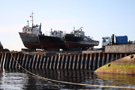 Murmansk Russia North abandoned region Russian Federationのeditorial素材