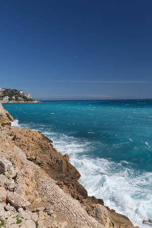 Nice harbor France rivieraの写真素材