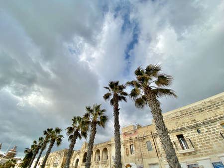 Marsaxlokk fishing village Malta country island Mediterranean Sea landscape travel picturesのeditorial素材