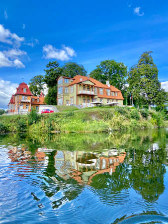Kuressaare city Saaremaa island Estonia old medieval castle picturesのeditorial素材