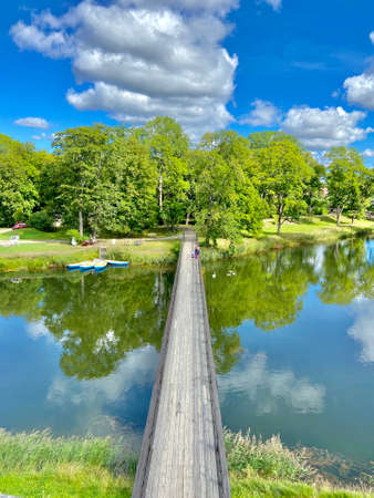 Kuressaare city Saaremaa island Estonia old medieval castle picturesのeditorial素材