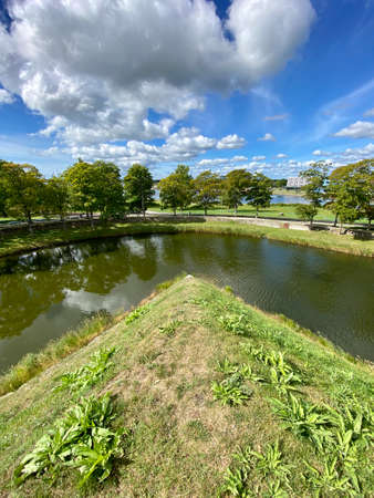 Kuressaare city Saaremaa island Estonia old medieval castle picturesのeditorial素材