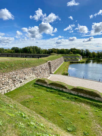 Kuressaare city Saaremaa island Estonia old medieval castle picturesのeditorial素材