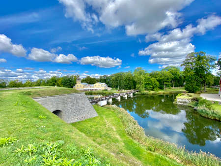 Kuressaare city Saaremaa island Estonia old medieval castle picturesのeditorial素材