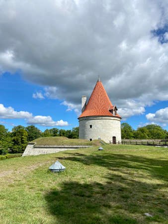 Kuressaare city Saaremaa island Estonia old medieval castle picturesのeditorial素材