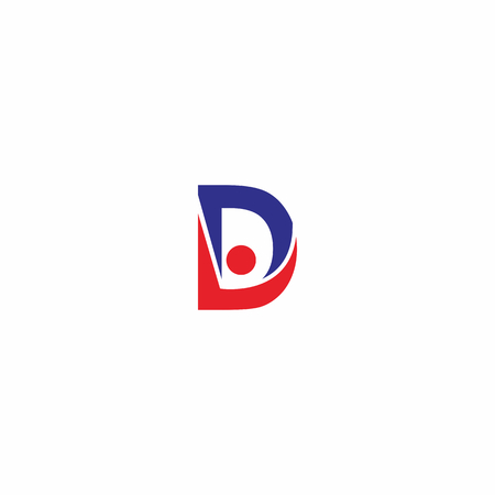 Letter d People Logoのイラスト素材