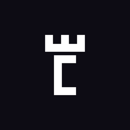 Letter C and E icon template design.のイラスト素材
