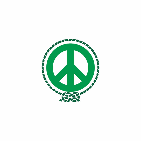 Abstract Peace Logo Iconのイラスト素材