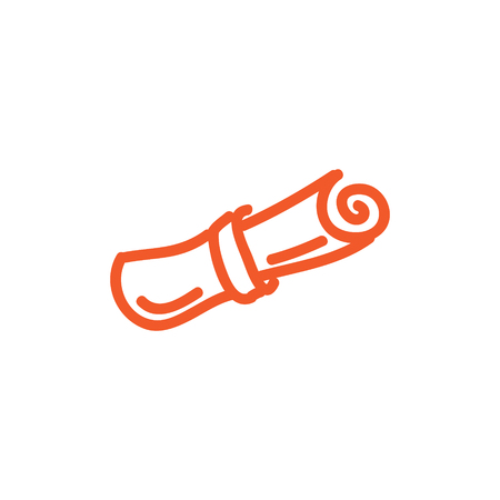 paper draw logo iconの写真素材