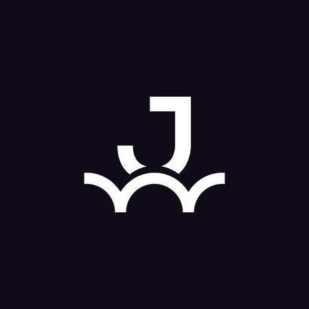 J letter bridge logo designの写真素材