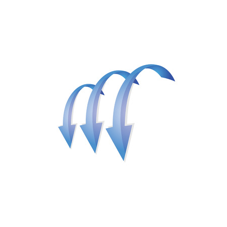 Abstract M Letter Arrow Logoの写真素材