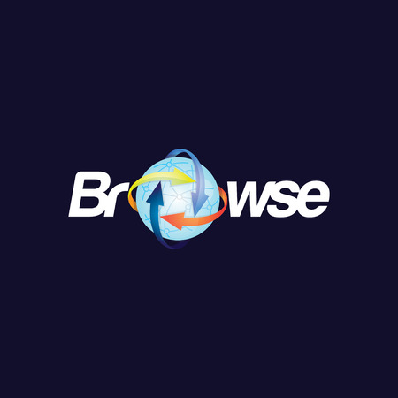 Browse internet Logoの写真素材