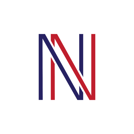 NN Letter Line Logo Elementの写真素材