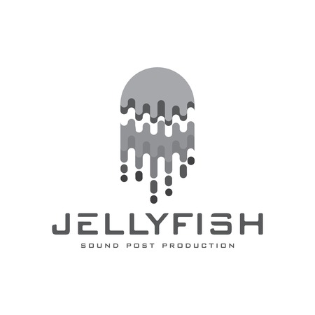 Jellyfish abstract logo vector templateのイラスト素材