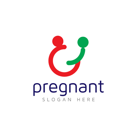 Pregnant logo Logo Design Element. logo Vector Templateのイラスト素材
