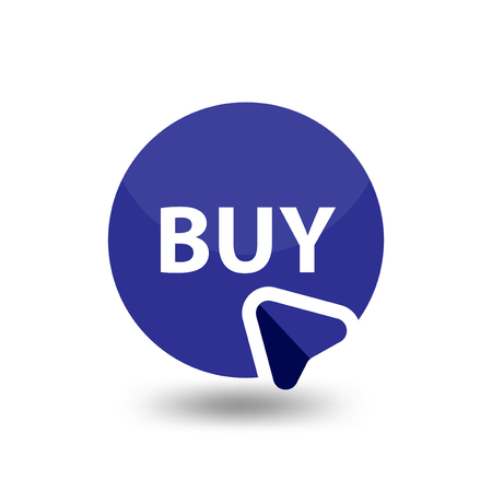 Buy click icon vector template. E-commerce icon sign elementのイラスト素材