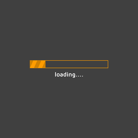 vector progress loading bar, loading icon, loading illustrationのイラスト素材
