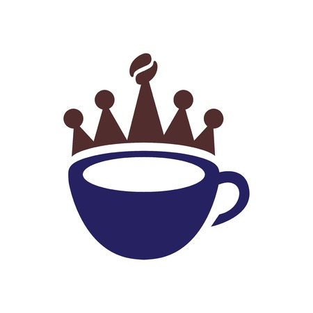 Coffee king logo icon vector templateのイラスト素材