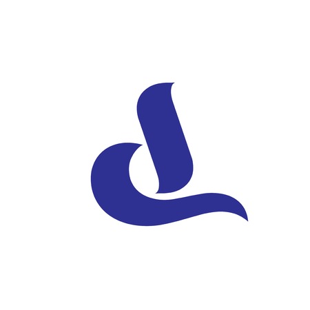 d letter logo icon vectorのイラスト素材