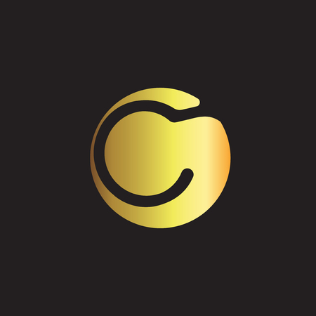 C letter center circle logo icon templateのイラスト素材