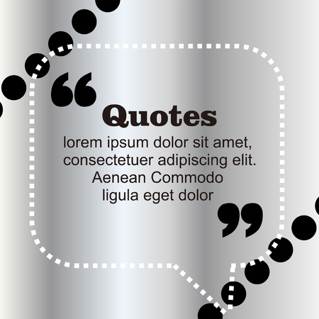 Quotes text template vectorのイラスト素材