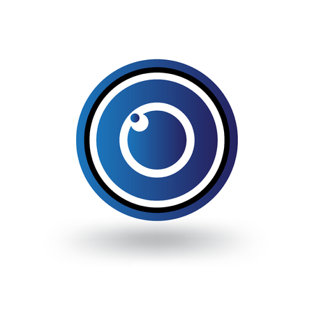 Camera Lens Logo icon vector templateのイラスト素材