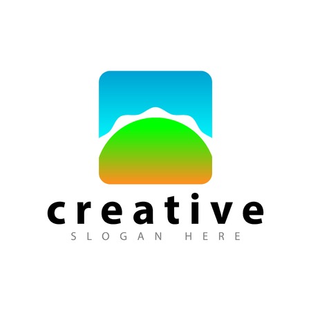 Sun abstract Logo icon vector templateのイラスト素材