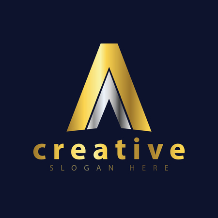 AA Initial Letter logo icon vector templateのイラスト素材