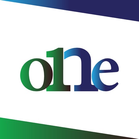 One text logo icon vector templateのイラスト素材