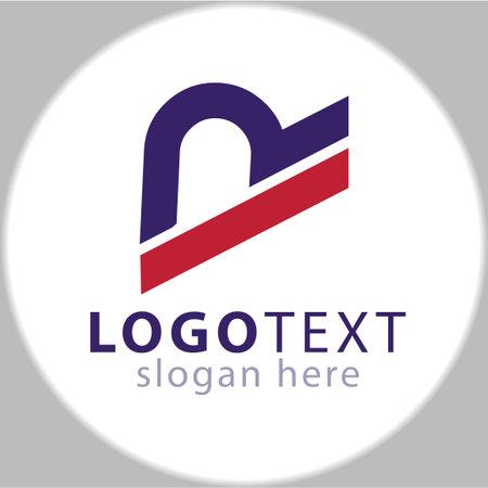 M letter underline Abstract letter logo icon vectorのイラスト素材