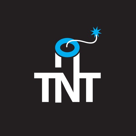 TNT bomb logo icon vector templateのイラスト素材