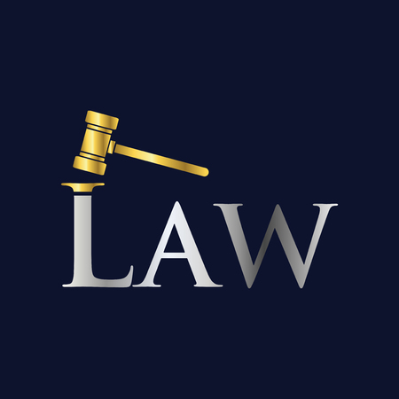 Law and hummer logo icon vector templateのイラスト素材