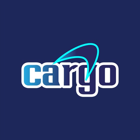 cargo text vector templateのイラスト素材