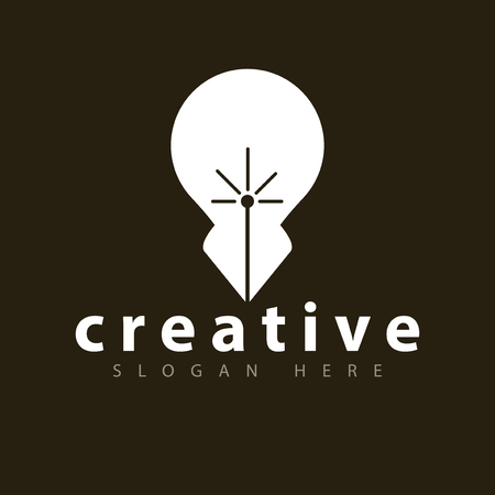 Smart Lamp Pen Design Templateのイラスト素材