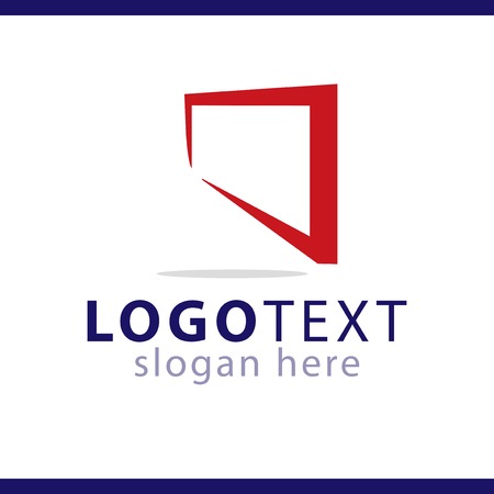 abstract square logo vector templateのイラスト素材