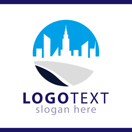 city view logo vector templateのイラスト素材
