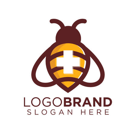Medical Bee Logo Icon Vectorのイラスト素材