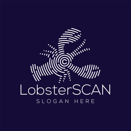 Lobster Scan Technology Logo vectorのイラスト素材