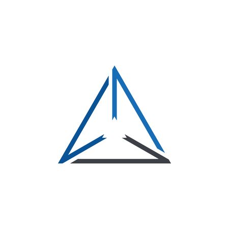 Abstract Line Triangle Logo Vectorのイラスト素材