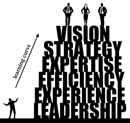 Company learning illustrationの写真素材