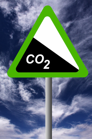 carbon dioxide reduction illustrationの写真素材