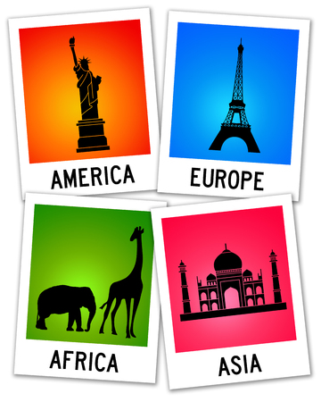 Global travel illustrationの写真素材