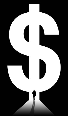 wealthy businessman illustrationの写真素材