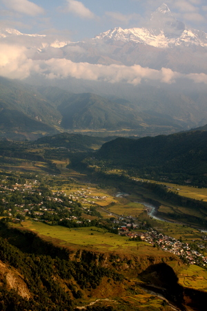 Himalayan green valleyの写真素材