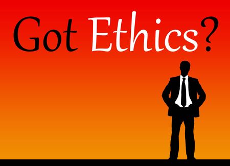 business ethics illustrationの写真素材