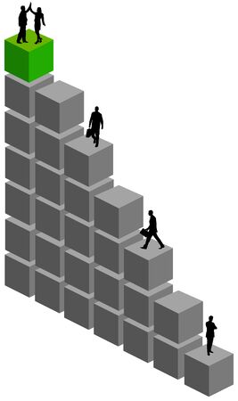 Success people illustrationの写真素材