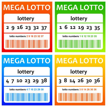 Lottery illustrationの写真素材